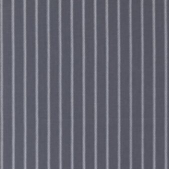 Ticking Stripe Indigo Sun Drenched Fabric