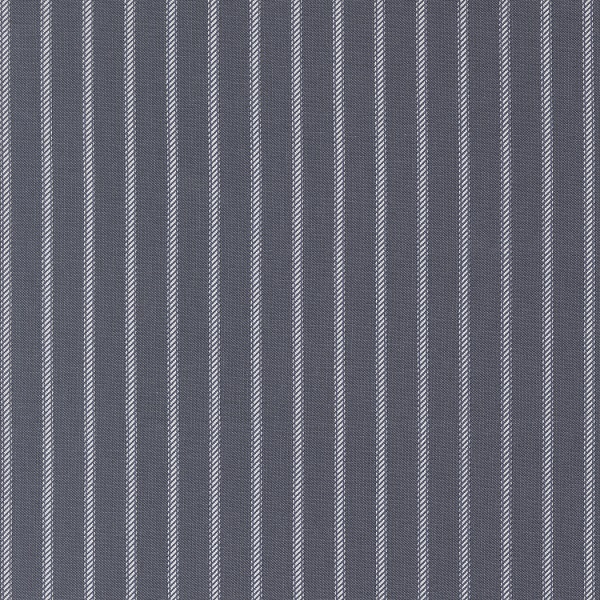 Ticking Stripe Indigo Sun Drenched Fabric