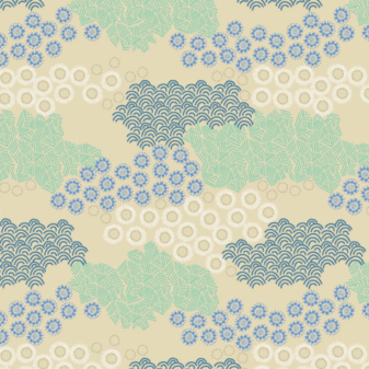 Hajime Clouds Fabric | Lewis & Irene