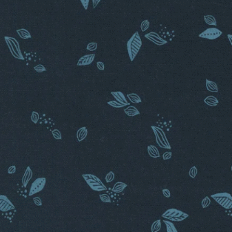 Folk and Lore Leaf Twirl Peacoat Fabric | Moda
