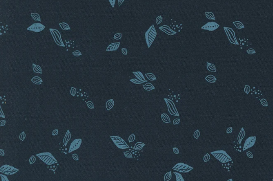 Leaf Twirl Peacoat 45607 25 Folk and Lore Leaf Twirl Peacoat Fabric | Moda