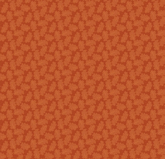 Oakleaf 1547 O Orange Oakleaf Autumn Woods Fabric | Makower
