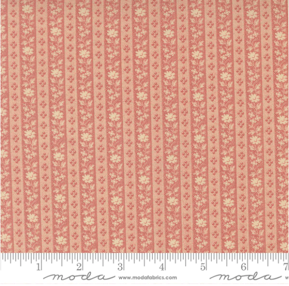 Petal Floral Stripe 2775 25 Wild Orchid Petal Floral Stripe Fabric | Moda