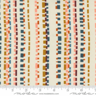 Folk and Lore Playful Dash Eggshell Fabric | Moda
