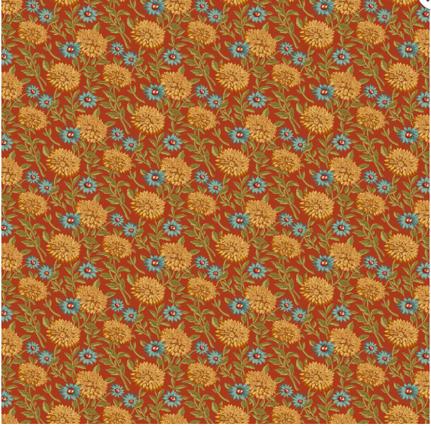 Woodland Bloom1543-R Woodland Bloom Autumn Woods Fabric | Makower