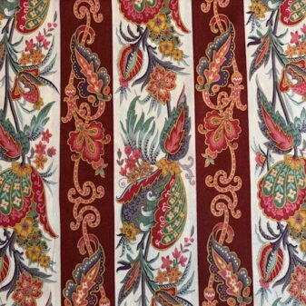 Fernshaw Border Red Fabric | Andover Fabrics