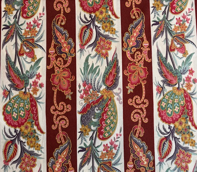 Fernwood 1024 R Fernshaw Border Red Fabric | Andover Fabrics