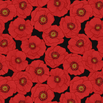 Lewis & Irene Poppies A554 3 Fabric