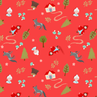 Red Riding Hood Small Things Fairytales Fabric