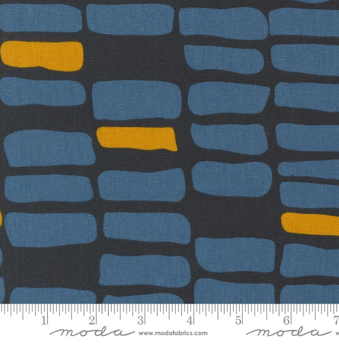 Urban Whispers Navy 11653 21L Navy Urban Whisper Mochi Linen Fabric | Moda