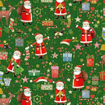 Jolly St Nick Merry Magic fabric