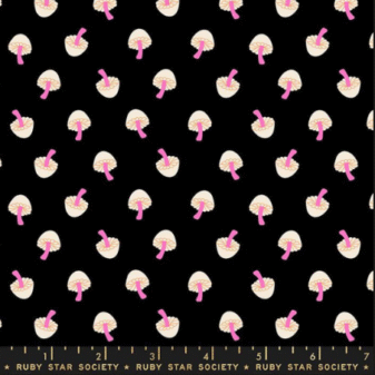 Black Ruby Star Tiny Frights Mushrooms