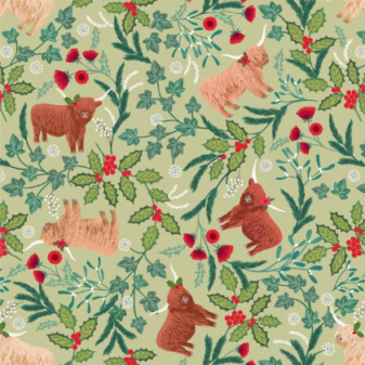 Celtic Christmas Highlands on Festive Sage C130B
