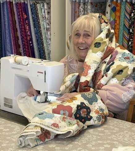 Sandra Quilting Pic