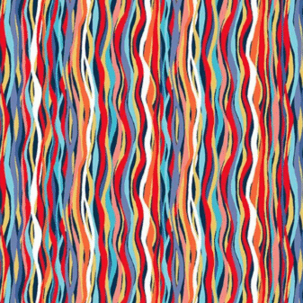 Deep Blue Sea Wave Stripe