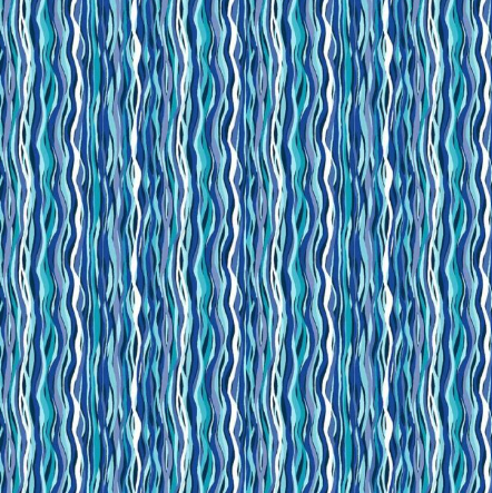 Wave Stripe in Blue 144 B2